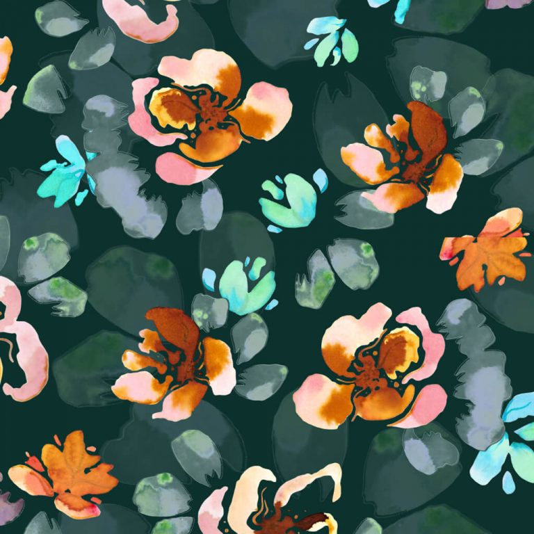 Design textile floral